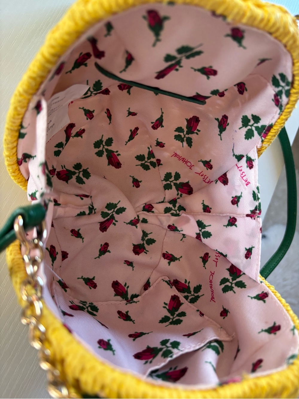 Green & Yellow Pineapple Crossbody Bag - Betsy Johnson Novelty Women Bag - Picture 7 of 9